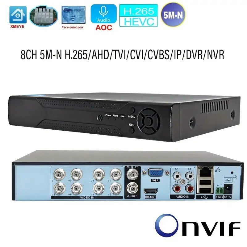 Xiongmai 8-Channel AHD DVR - Professional Security Video Recorder