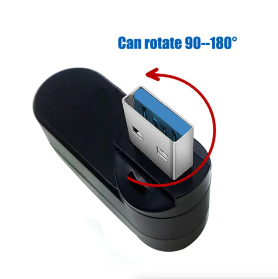 3-Port USB 3.0 Hub Splitter - Desktop & Laptop Adapter