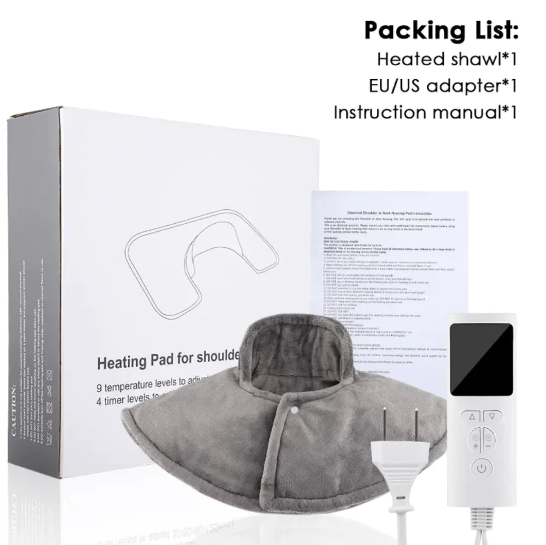 Electric Heating Shawl - Winter Shoulder & Neck Warmer