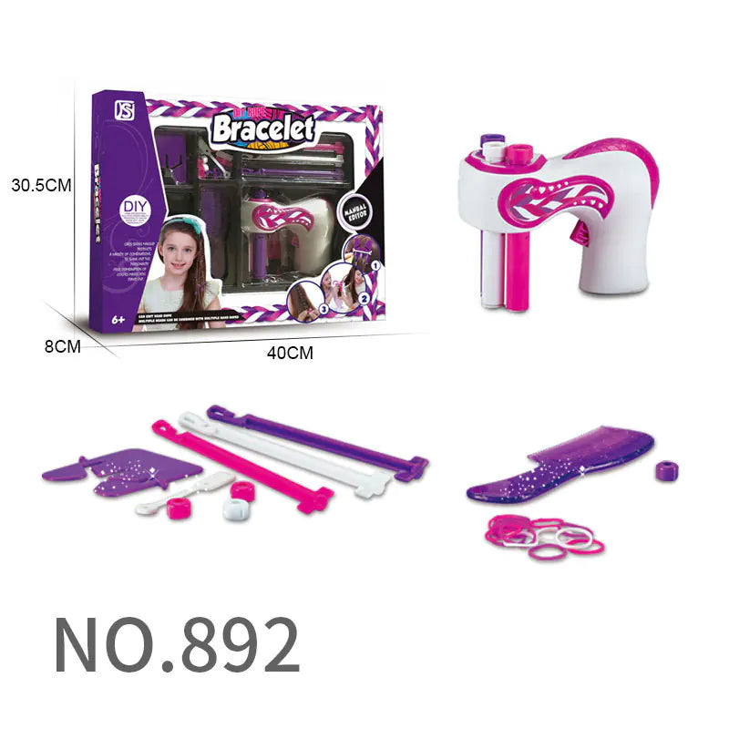 Automatic Three-Strand Hair Braider Toy for Kids