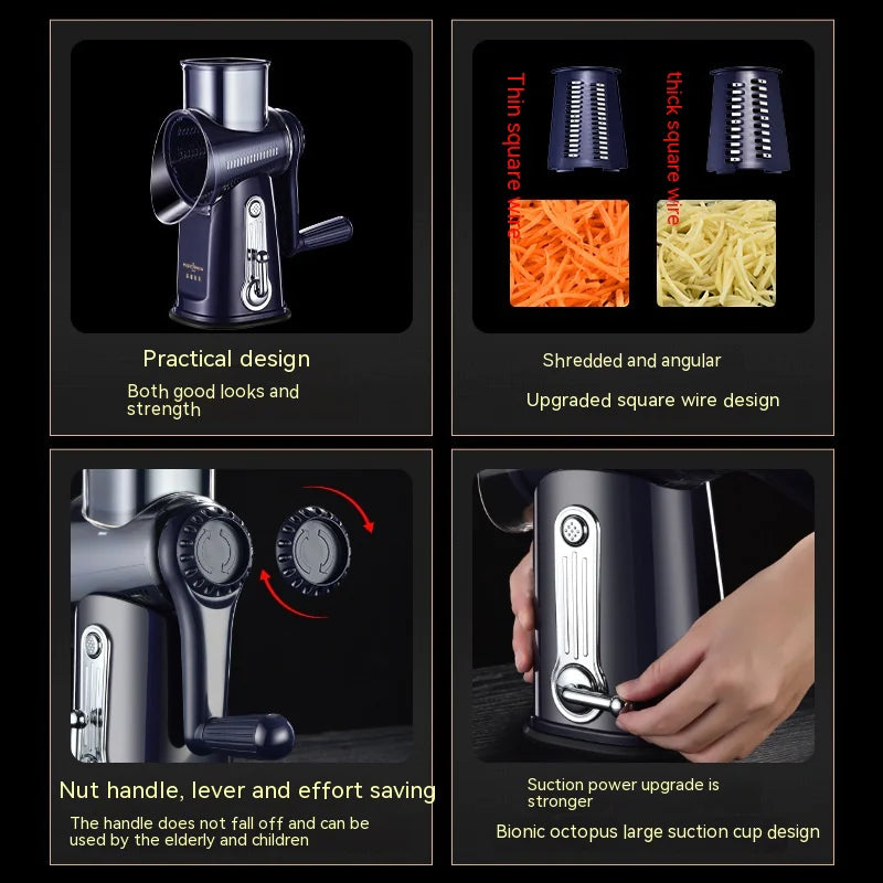 Multi-Function Hand Roller Veggie Chopper