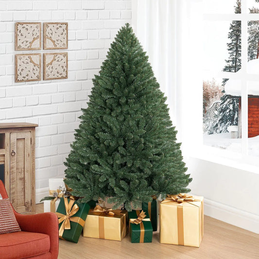 Naomi Home 4.5ft Prelit Christmas Tree - 250 Warm Lights, Realistic Spruce