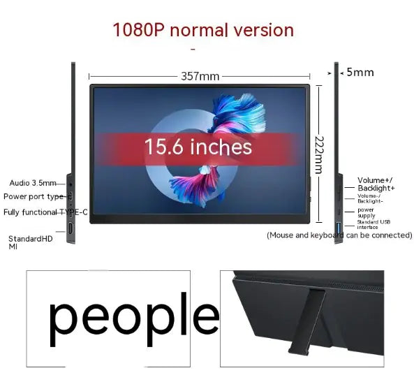 Touch Portable Monitor - USB-C Touchscreen Display for Laptop & PC