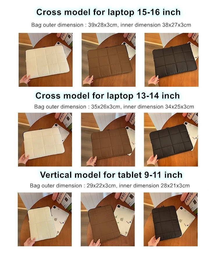 Laptop Sleeve Case 13-16 Inch - Shockproof Bag for MacBook & PC