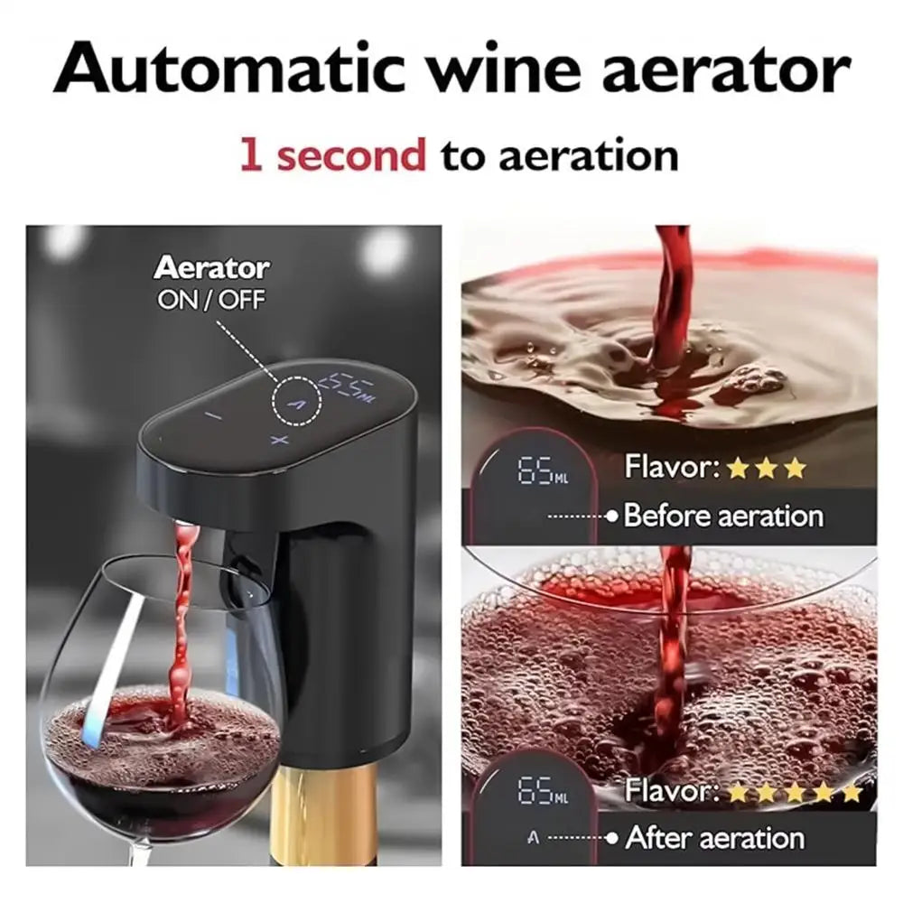 Wine Decanter & Aerator - Electric Automatic Pourer