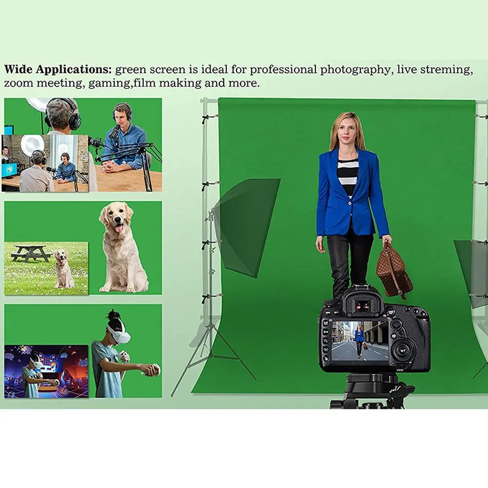 Pro Green Screen Backdrop - Perfect Gift for Streamers & Content Creators