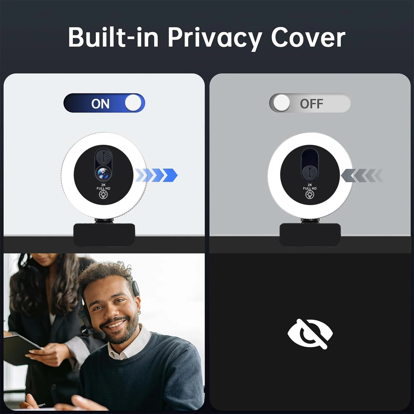 4K Pro Webcam with Ring Light - Ultimate Streamer Gift Set