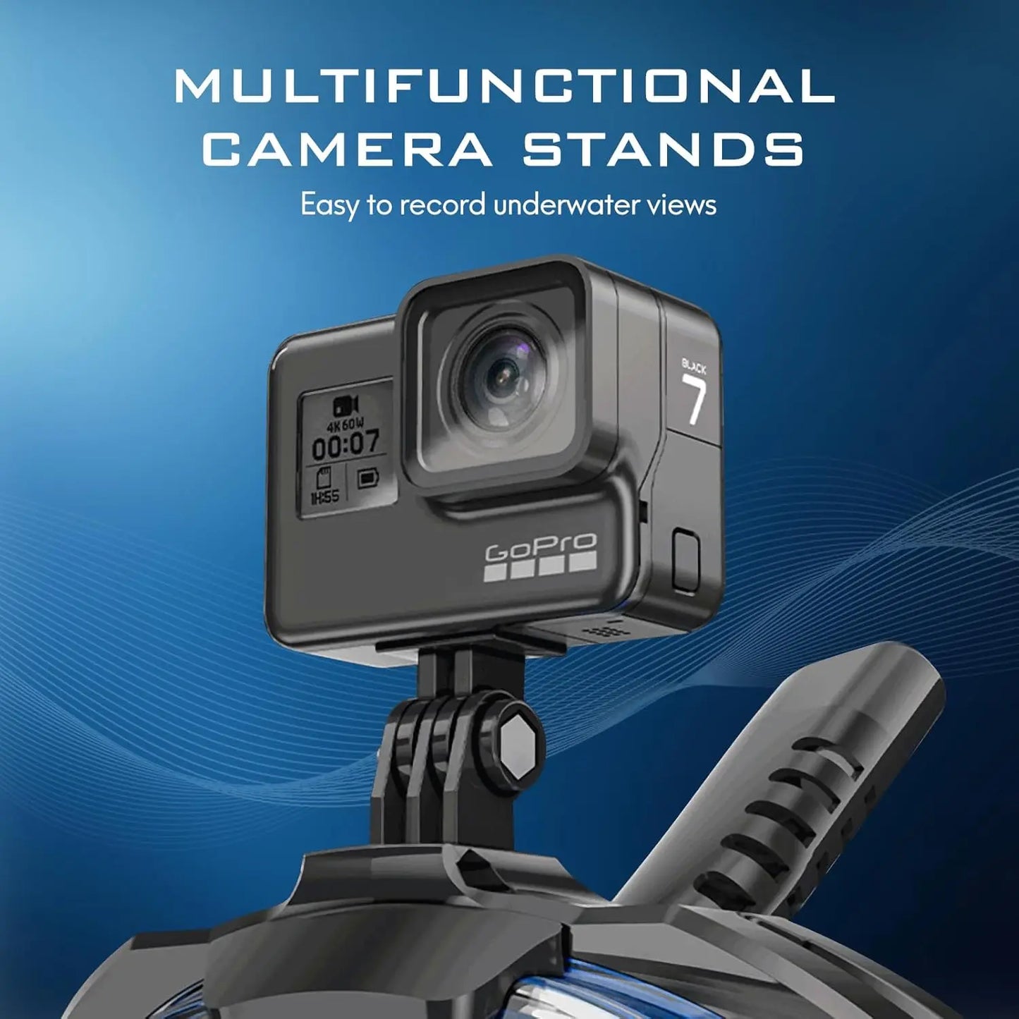 Snorkel Mask - 180° Panoramic Vision, Anti-Fog, Dual Breathing Tube