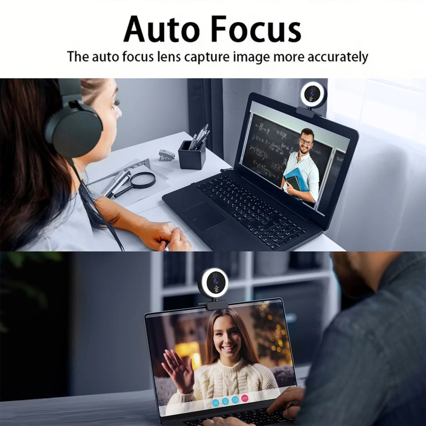 4K Pro Webcam with Ring Light - Ultimate Streamer Gift Set