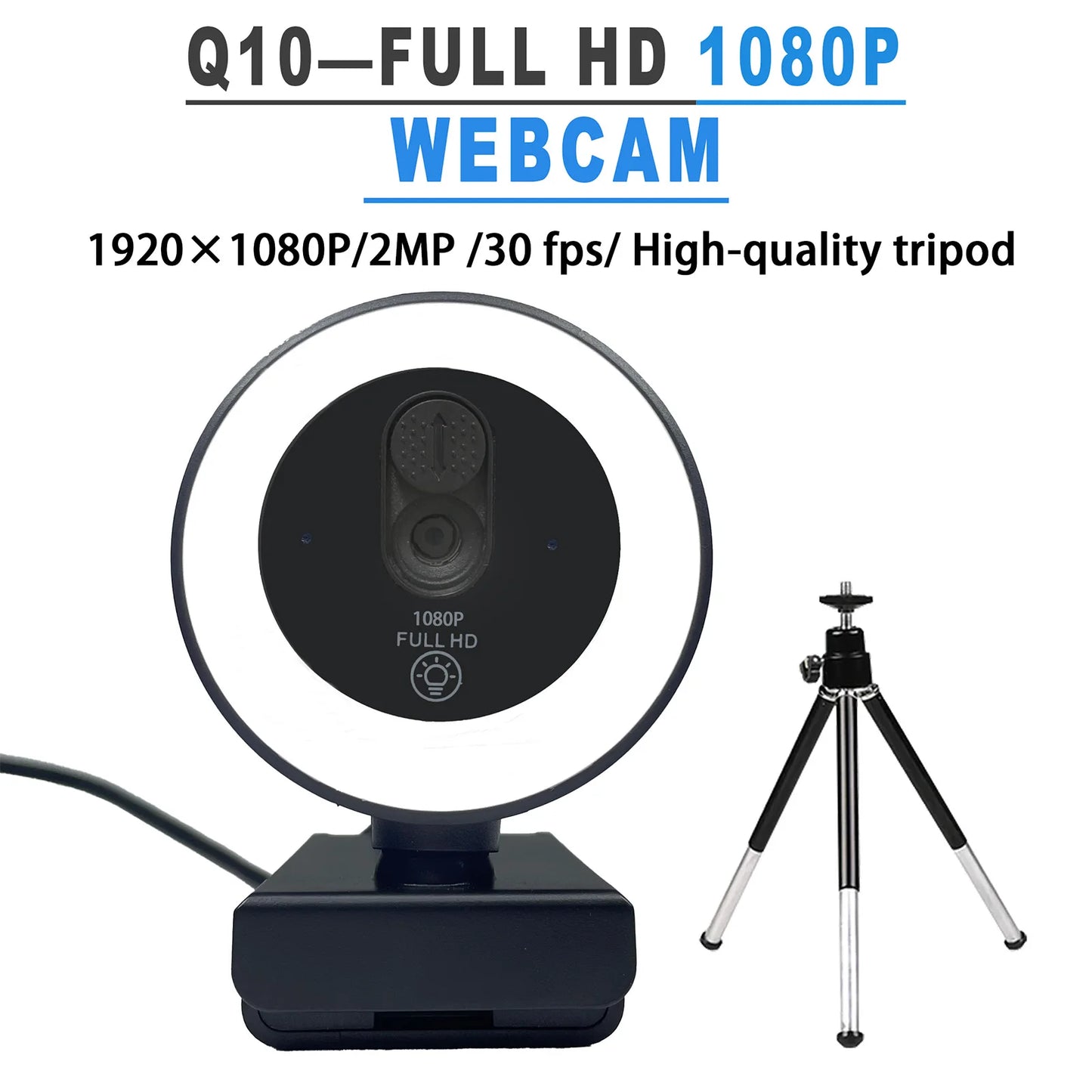 4K Pro Webcam with Ring Light - Ultimate Streamer Gift Set