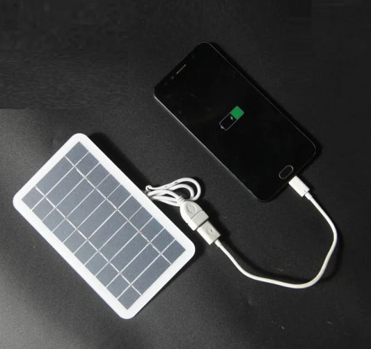 Solar Panel USB Charger - 2W 5V Portable SolarGo
