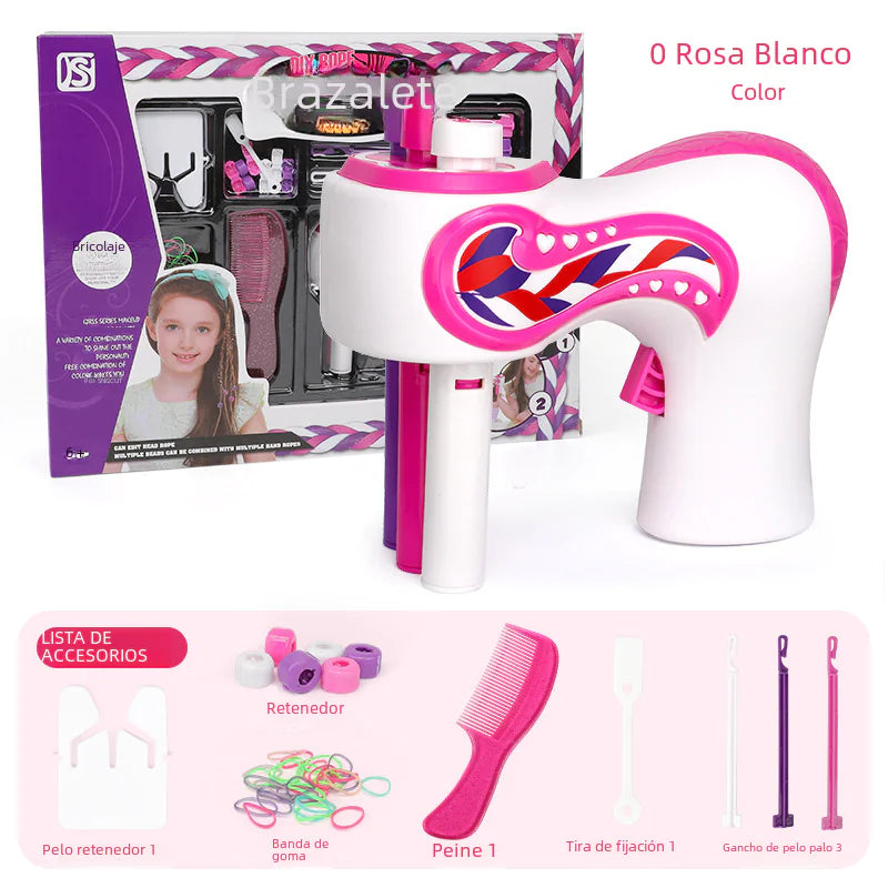 Automatic Three-Strand Hair Braider Toy for Kids