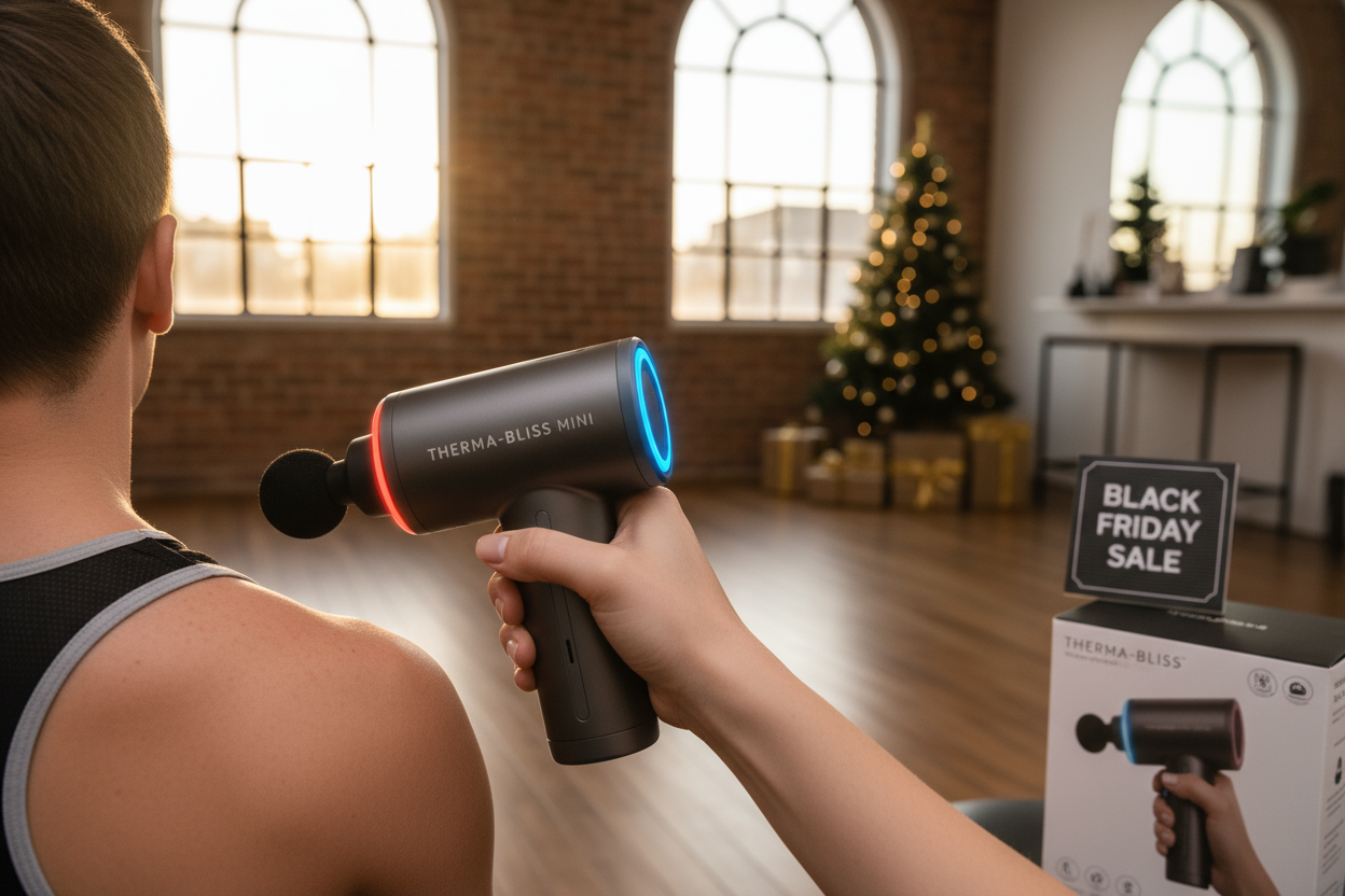 Black Friday Bundle - Mini Massage Gun with Heat & Cool Head