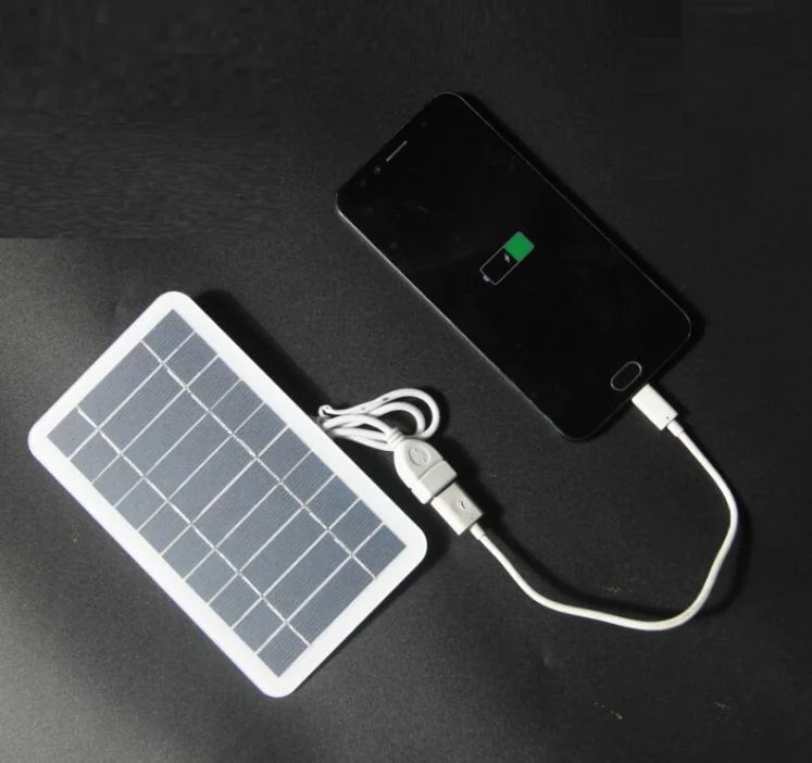 Solar Panel USB Charger - 2W 5V Portable SolarGo
